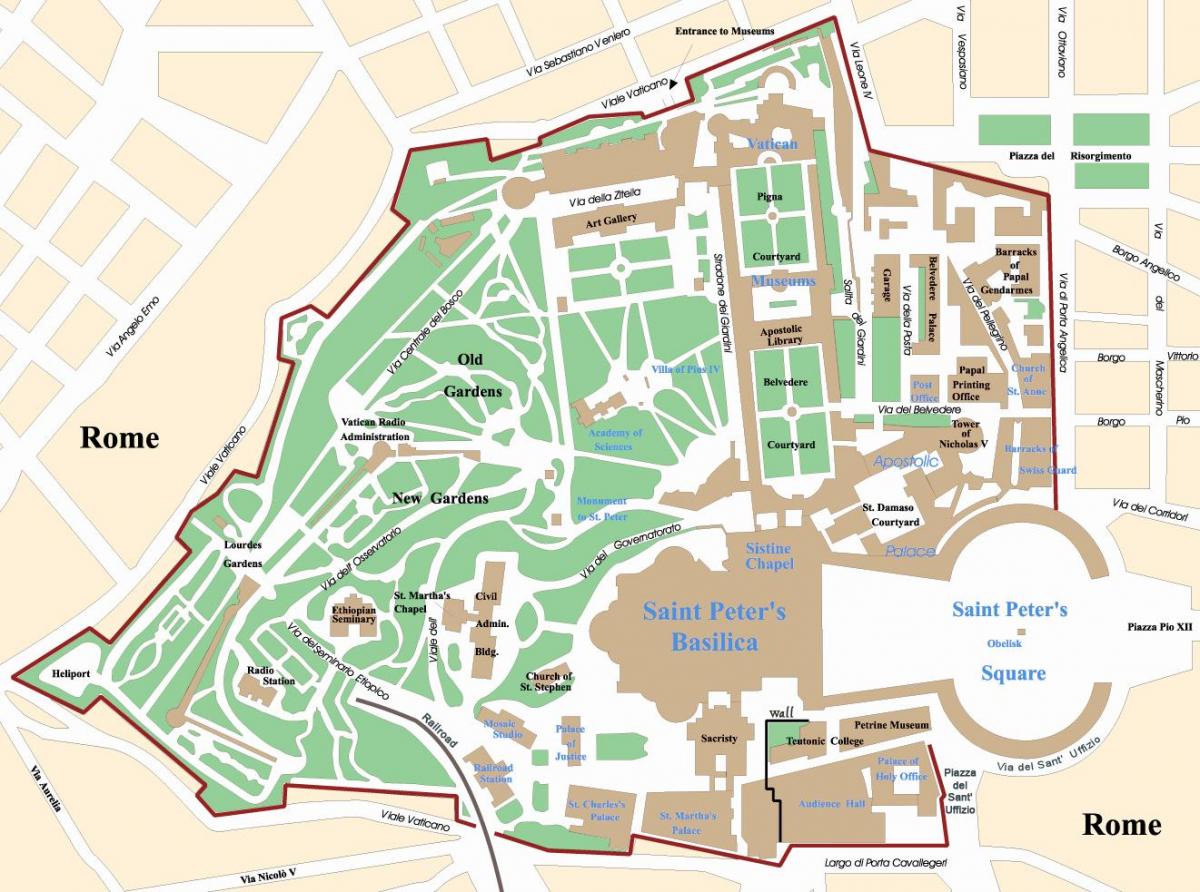 Mapa do Vaticano