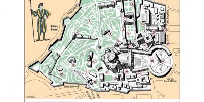 Mapa do museu do Vaticano quarto