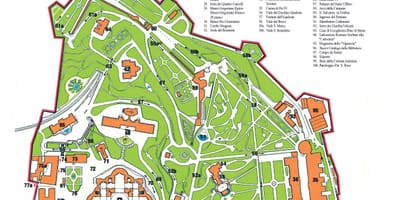 Cidade do vaticano mapa turístico